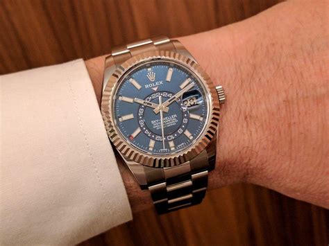 rolex sky dweller acciaio|sky dweller rolex for sale.